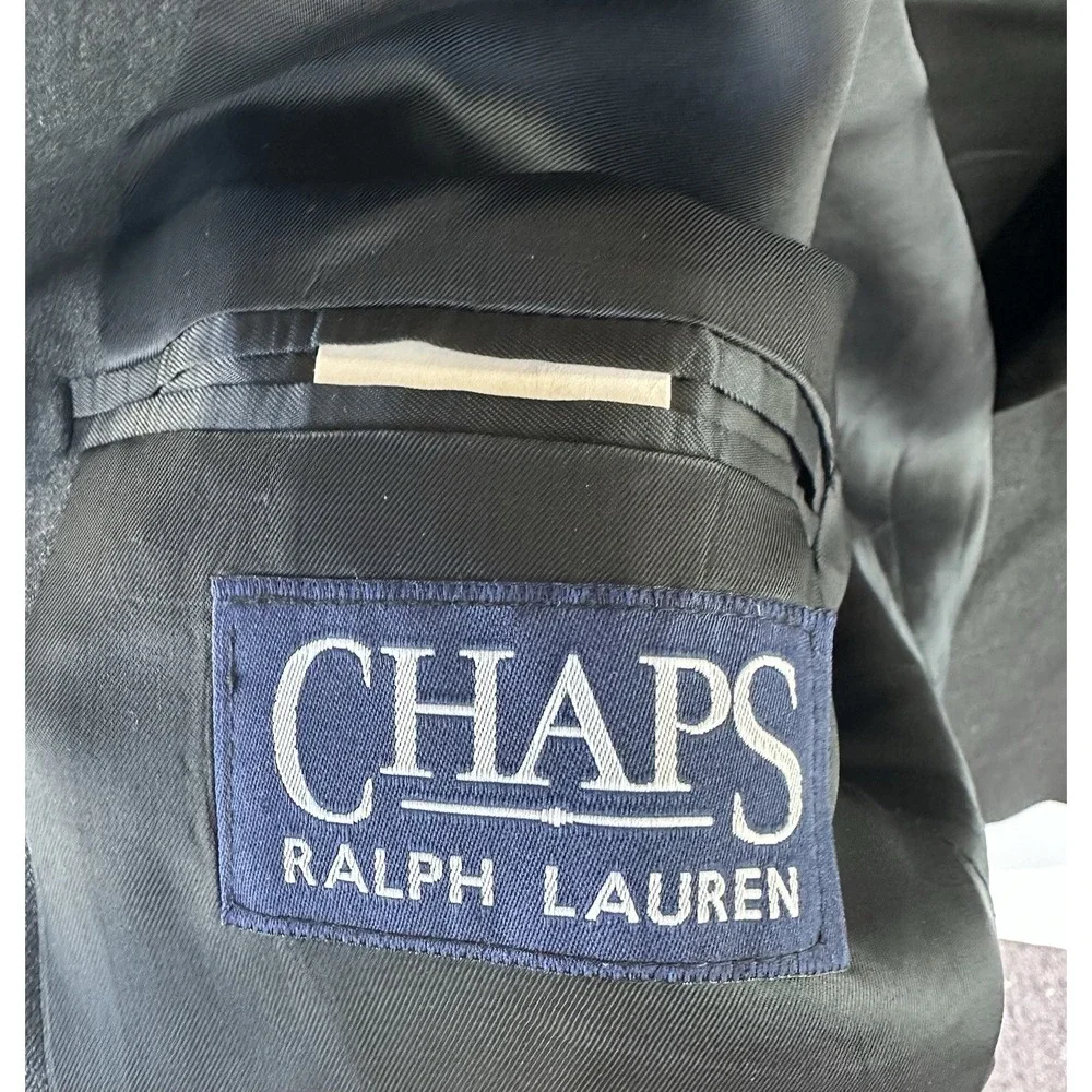 Chaps Ralph Lauren Wool‎ Blazer Wedding Men's 46 Long Gray